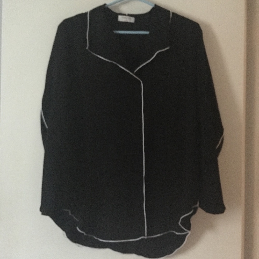 BABATON Aritzia Black RENA Blouse S